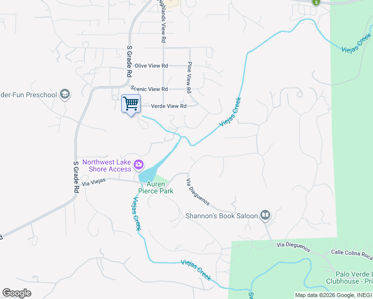map of restaurants, bars, coffee shops, grocery stores, and more near 3001 Venadito in Alpine