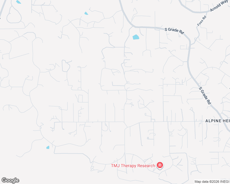 map of restaurants, bars, coffee shops, grocery stores, and more near Lilac Lane in Alpine