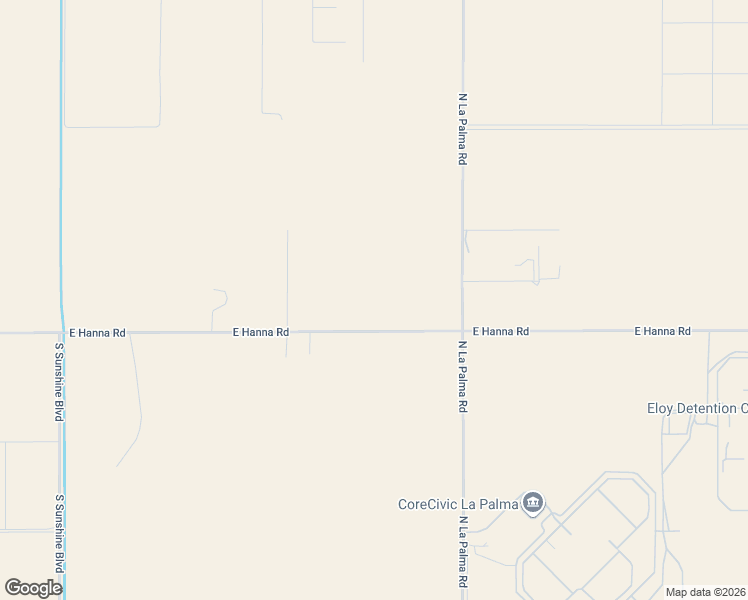 map of restaurants, bars, coffee shops, grocery stores, and more near 1808 East Hanna Road in Eloy