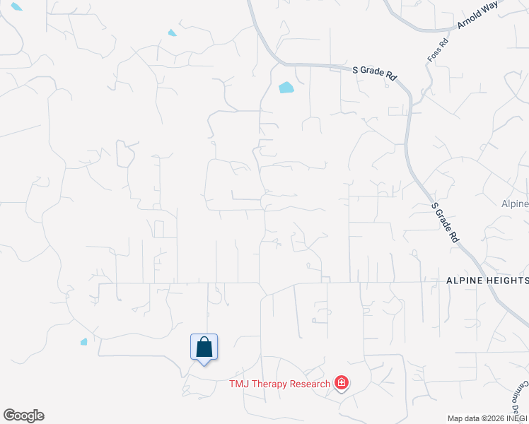 map of restaurants, bars, coffee shops, grocery stores, and more near Lilac Lane in Alpine