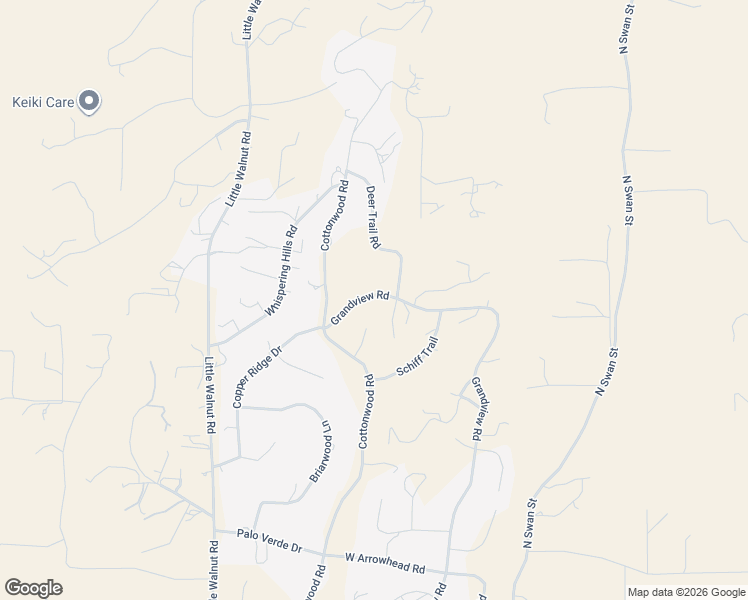 map of restaurants, bars, coffee shops, grocery stores, and more near 4592-4698 Grandview Rd in Silver City