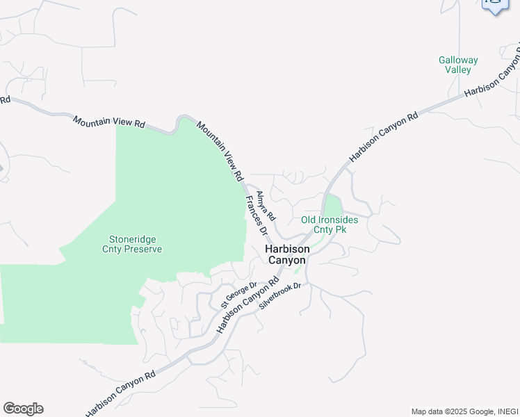 map of restaurants, bars, coffee shops, grocery stores, and more near 219 Frances Drive in El Cajon