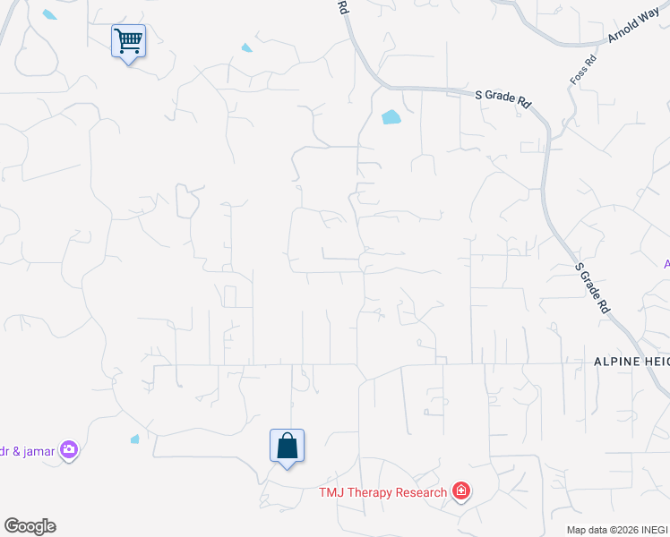 map of restaurants, bars, coffee shops, grocery stores, and more near 738 Lilac Ranch Road in Alpine