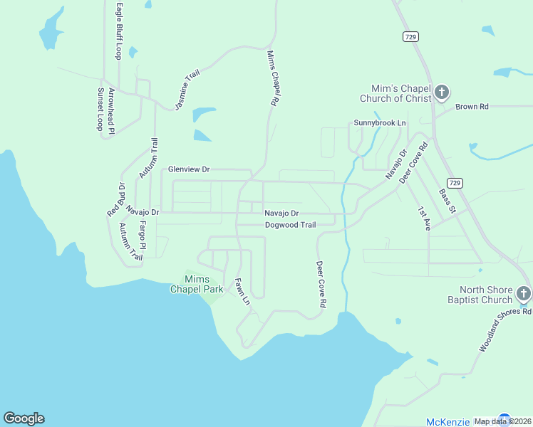 map of restaurants, bars, coffee shops, grocery stores, and more near 850 Navajo Drive in Avinger