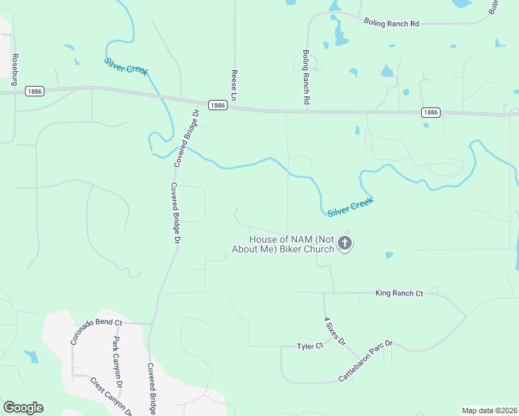 map of restaurants, bars, coffee shops, grocery stores, and more near 1180 Boling Ranch Road in Azle