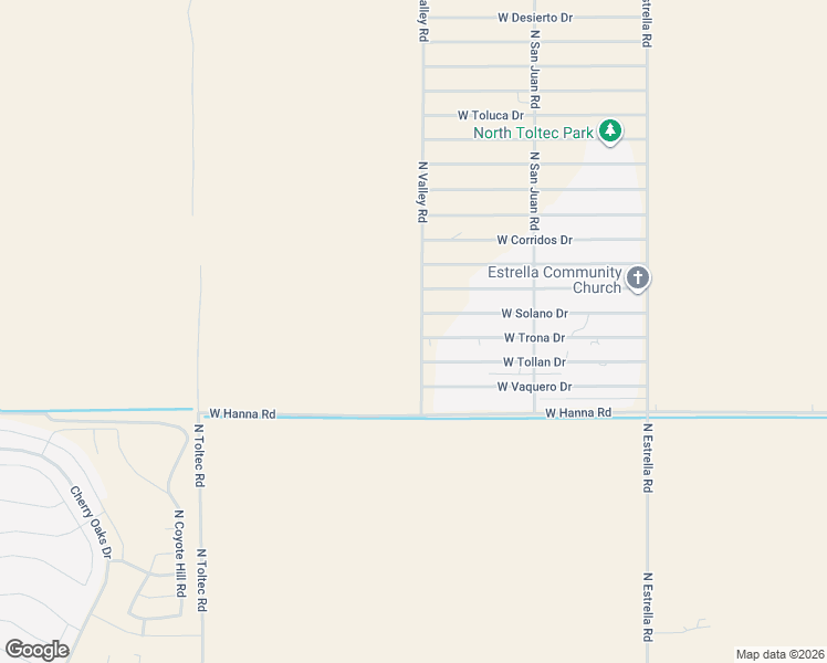 map of restaurants, bars, coffee shops, grocery stores, and more near 3470 West Solano Drive in Eloy
