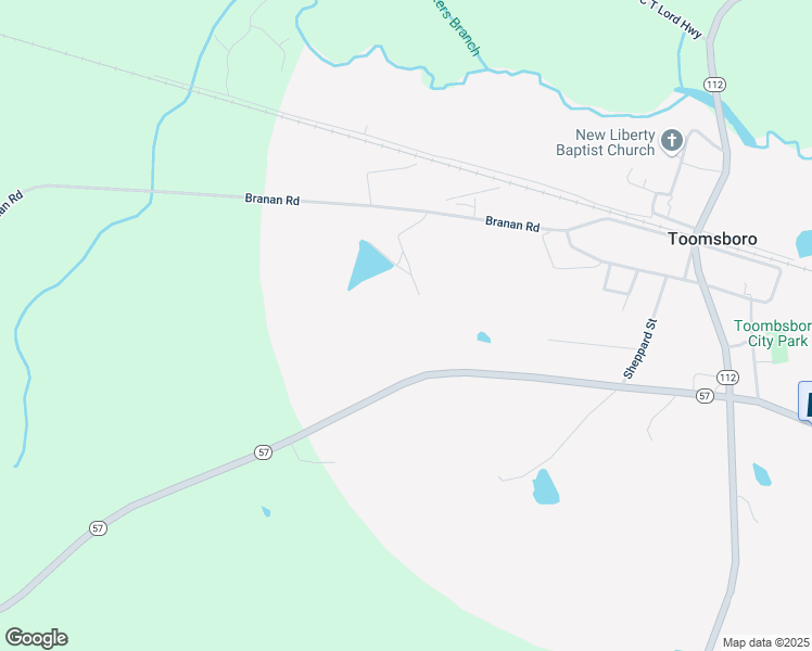 map of restaurants, bars, coffee shops, grocery stores, and more near 145 Irwinton Road in Toomsboro