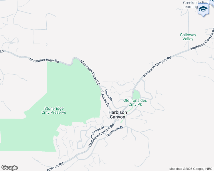 map of restaurants, bars, coffee shops, grocery stores, and more near 322 West Noakes Street in El Cajon