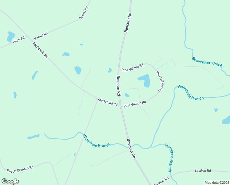 map of restaurants, bars, coffee shops, grocery stores, and more near 2577 Bascom Road in Sylvania