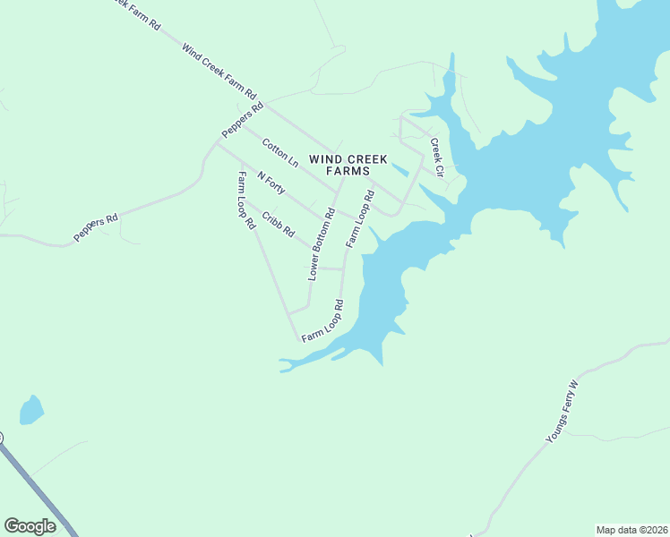 map of restaurants, bars, coffee shops, grocery stores, and more near Echo Point Road in Alexander City