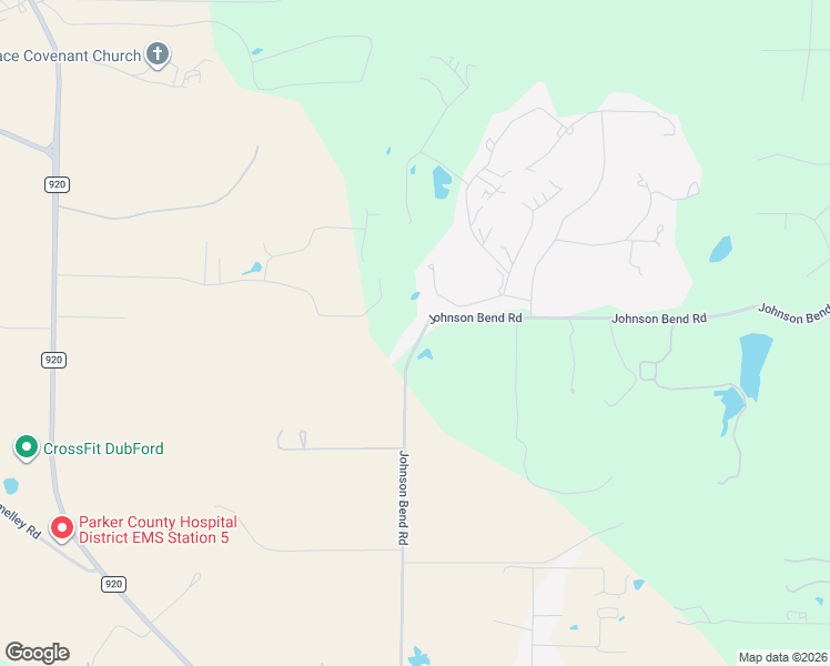 map of restaurants, bars, coffee shops, grocery stores, and more near 712 Johnson Bend Road in Weatherford