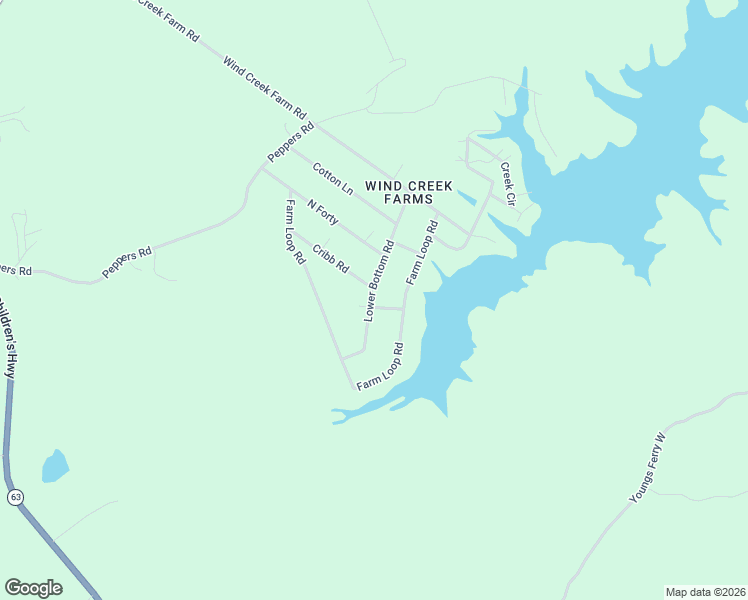 map of restaurants, bars, coffee shops, grocery stores, and more near Echo Point Road in Alexander City