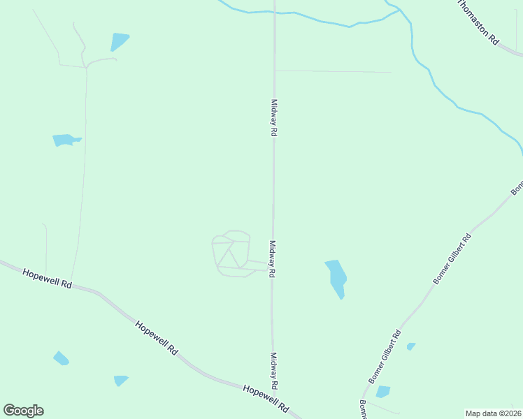 map of restaurants, bars, coffee shops, grocery stores, and more near 2550 Midway Road in Lizella