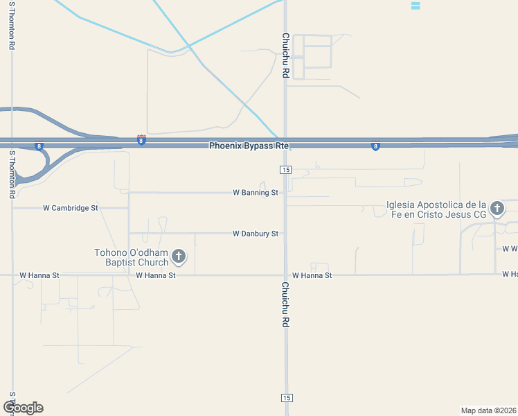 map of restaurants, bars, coffee shops, grocery stores, and more near 6108 Chuichu Road in Casa Grande