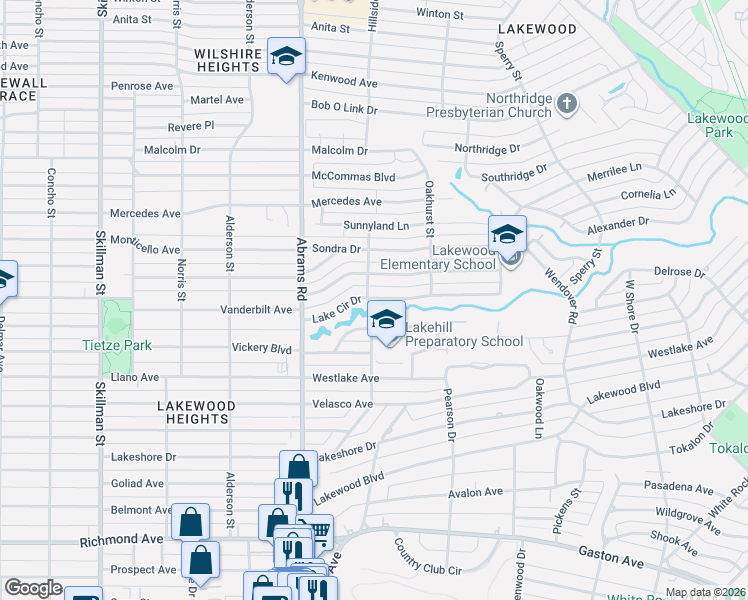 map of restaurants, bars, coffee shops, grocery stores, and more near in Dallas