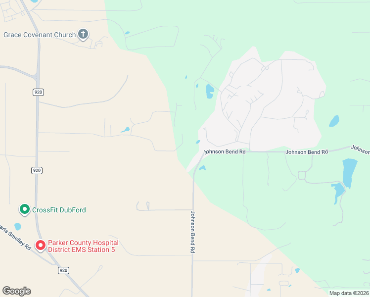 map of restaurants, bars, coffee shops, grocery stores, and more near 712 Johnson Bend Road in Weatherford