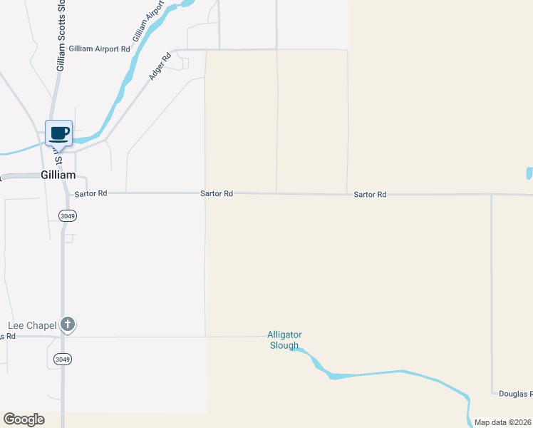 map of restaurants, bars, coffee shops, grocery stores, and more near in Gilliam