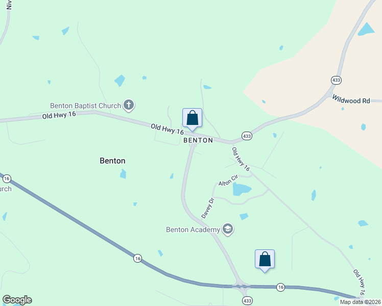 map of restaurants, bars, coffee shops, grocery stores, and more near in Benton