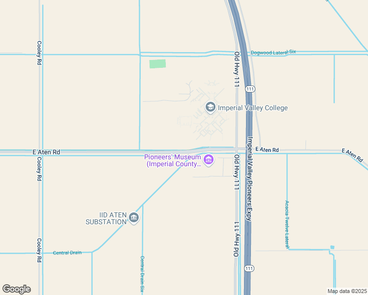 map of restaurants, bars, coffee shops, grocery stores, and more near 380 East Aten Road in Imperial