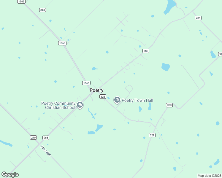 map of restaurants, bars, coffee shops, grocery stores, and more near 19080 Farm to Market Road 986 in Terrell