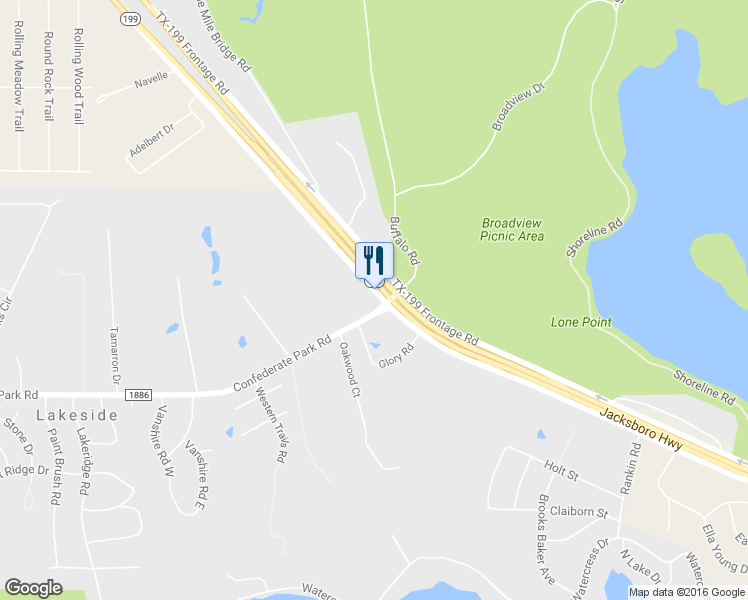 map of restaurants, bars, coffee shops, grocery stores, and more near 8901 Jacksboro Highway in Lakeside