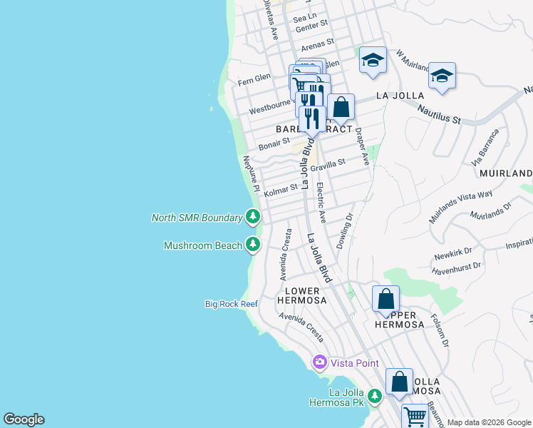 map of restaurants, bars, coffee shops, grocery stores, and more near in 
