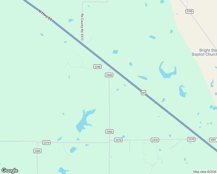 map of restaurants, bars, coffee shops, grocery stores, and more near 214 County Road 2360 in Alba