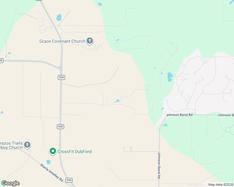 map of restaurants, bars, coffee shops, grocery stores, and more near 5516 Farm to Market 920 in Weatherford