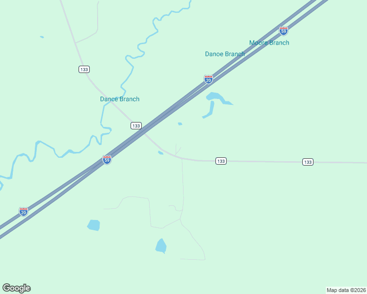 map of restaurants, bars, coffee shops, grocery stores, and more near 1570 County Road 133 in Boligee