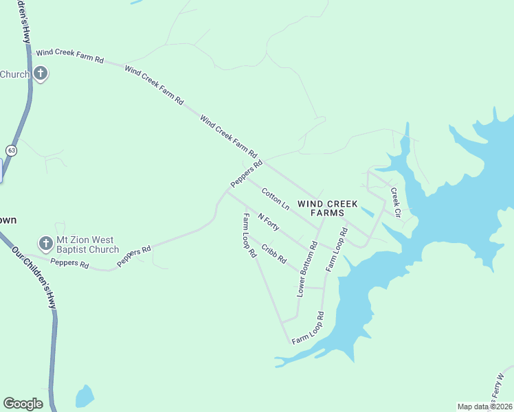 map of restaurants, bars, coffee shops, grocery stores, and more near 2-16 Cotton Lane in Alexander City