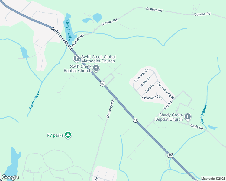 map of restaurants, bars, coffee shops, grocery stores, and more near 4458 Jeffersonville Road in Macon