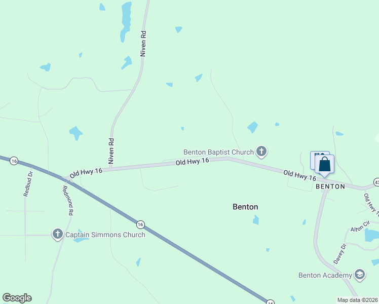 map of restaurants, bars, coffee shops, grocery stores, and more near 155 Moorehead Road in Benton