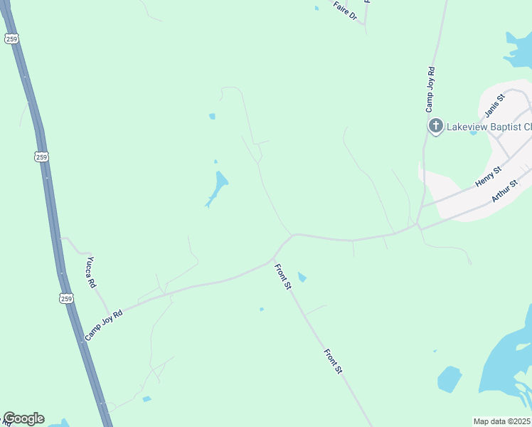 map of restaurants, bars, coffee shops, grocery stores, and more near 13651 Camp Joy Road in Ore City