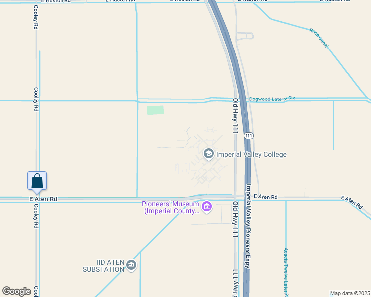 map of restaurants, bars, coffee shops, grocery stores, and more near 380 East Aten Road in Imperial