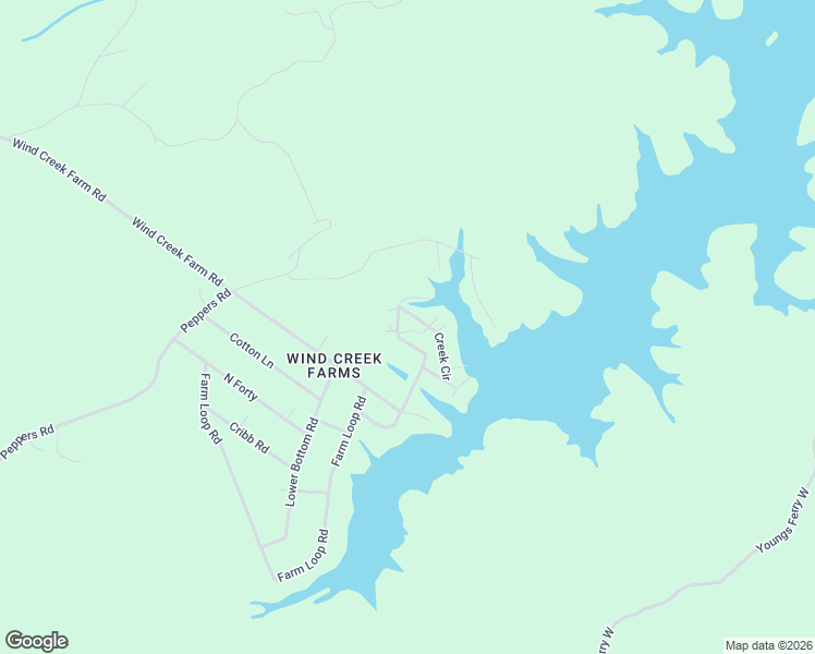 map of restaurants, bars, coffee shops, grocery stores, and more near 305-355 Wind Creek Circle in Alexander City