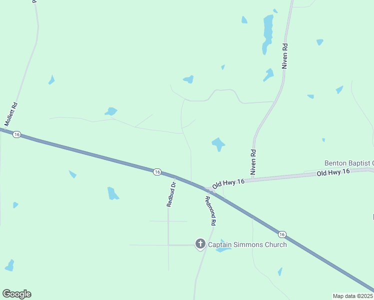 map of restaurants, bars, coffee shops, grocery stores, and more near 268 Overby Road in Yazoo County
