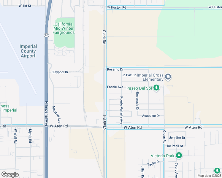 map of restaurants, bars, coffee shops, grocery stores, and more near 281 Fonzie Avenue in Imperial