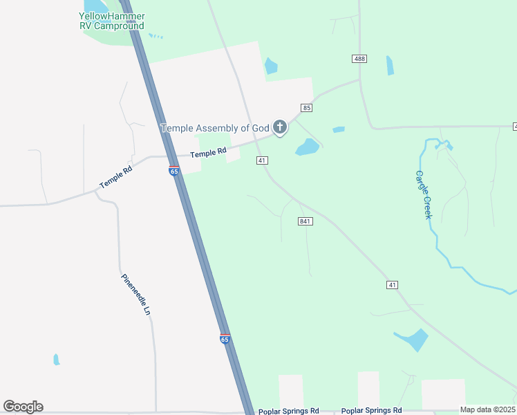 map of restaurants, bars, coffee shops, grocery stores, and more near 183 County Road 451 in Clanton