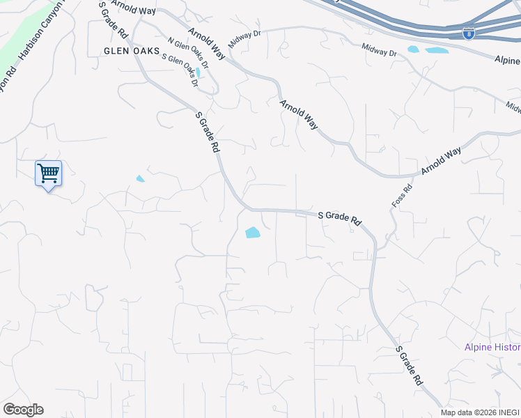 map of restaurants, bars, coffee shops, grocery stores, and more near 902 South Grade Road in Alpine
