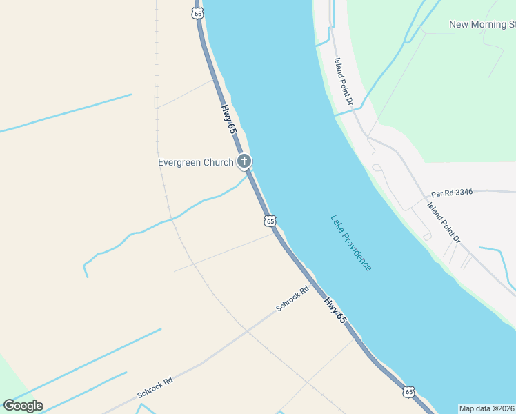 map of restaurants, bars, coffee shops, grocery stores, and more near Highway 65 in Lake Providence