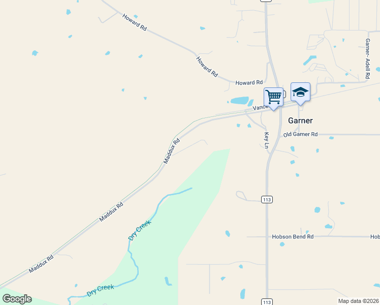 map of restaurants, bars, coffee shops, grocery stores, and more near 255 Maddux Road in Weatherford