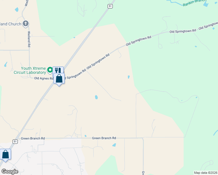 map of restaurants, bars, coffee shops, grocery stores, and more near 3930 Old Springtown Road in Weatherford