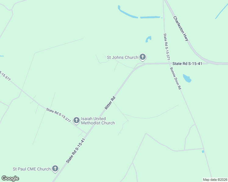 map of restaurants, bars, coffee shops, grocery stores, and more near 8735 Ritter Road in Walterboro