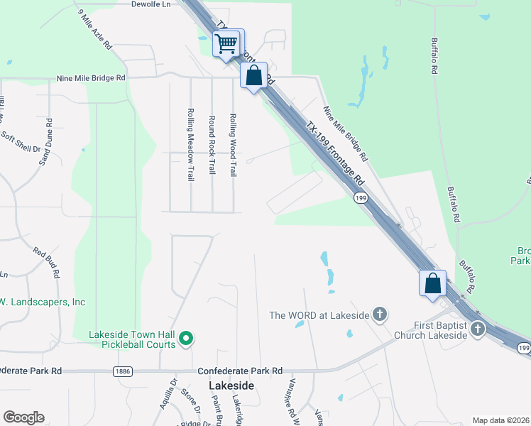 map of restaurants, bars, coffee shops, grocery stores, and more near 6222 Adelbert Drive in Fort Worth