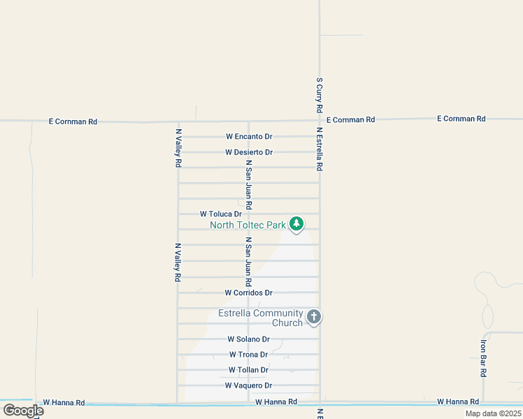 map of restaurants, bars, coffee shops, grocery stores, and more near 3210 West Toluca Drive in Eloy