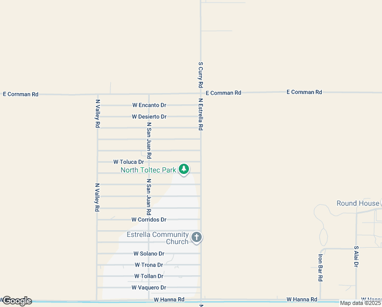 map of restaurants, bars, coffee shops, grocery stores, and more near 3030 West Romana Drive in Eloy