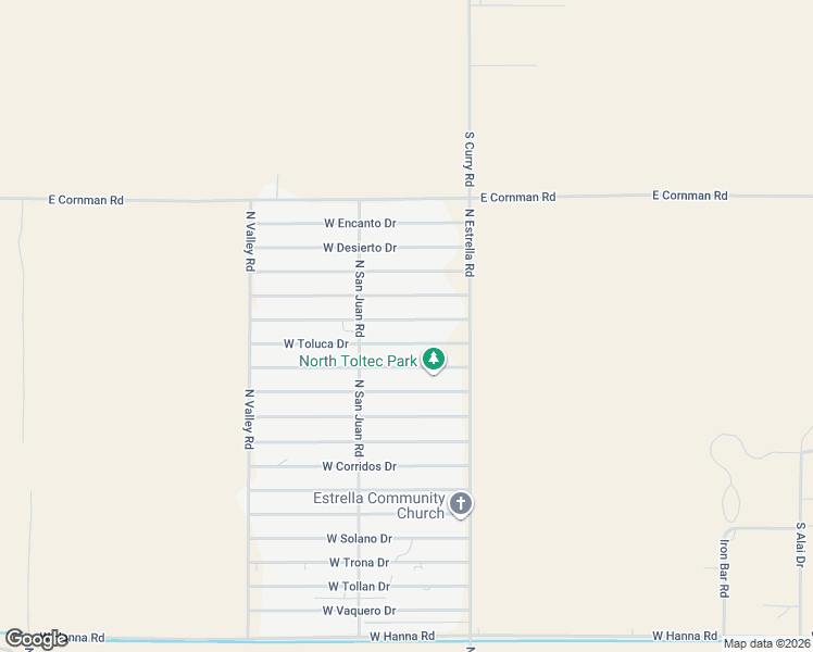 map of restaurants, bars, coffee shops, grocery stores, and more near 3130 West Romana Drive in Eloy