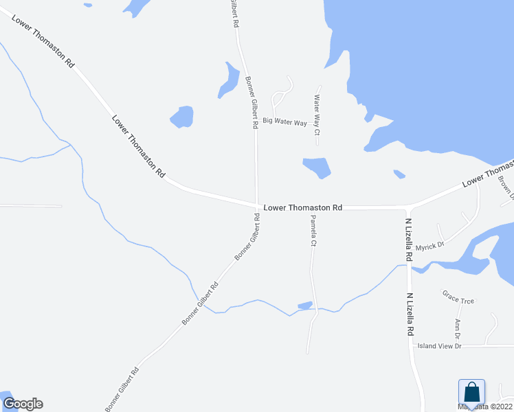 map of restaurants, bars, coffee shops, grocery stores, and more near Lower Thomaston Road in Macon