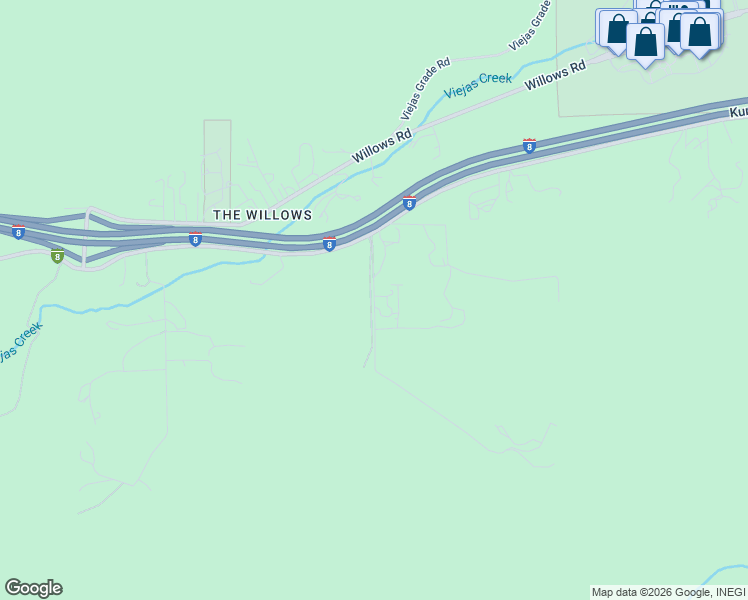 map of restaurants, bars, coffee shops, grocery stores, and more near 4253 Alpine Boulevard in Alpine