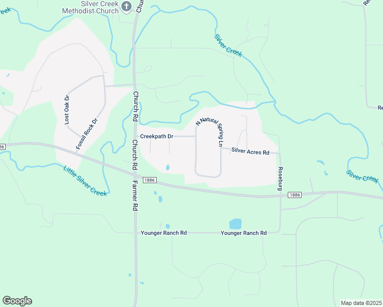 map of restaurants, bars, coffee shops, grocery stores, and more near 208 South Natural Spring Lane in Azle